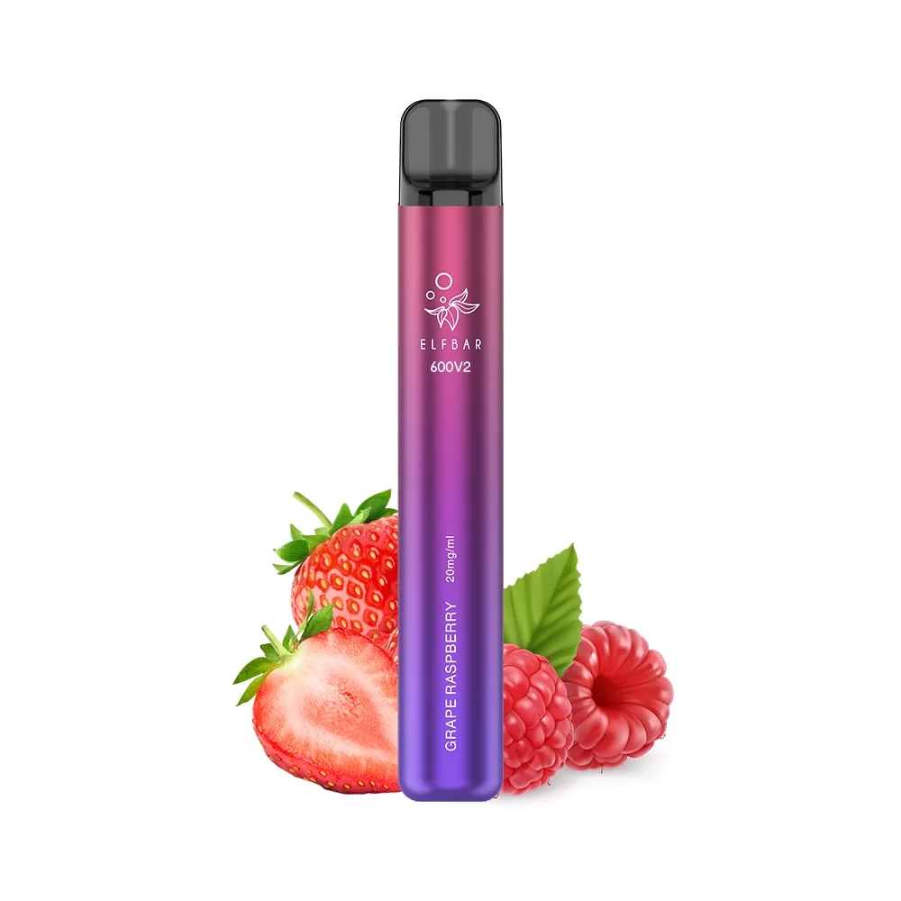 Tigara unica folosinta ELFBAR V2 600 PUFF – Grape Raspberry 20mg