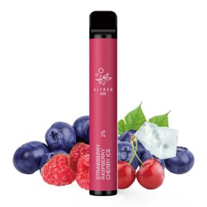 Tigara unica folosinta ELFBAR 600 PUFF – Strawberry Raspberry Cherry Ice 20mg