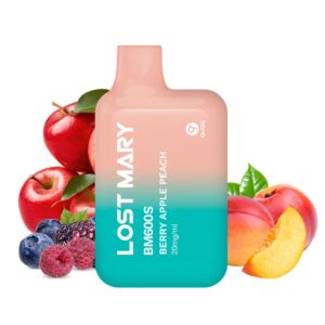 Tigara unica folosinta LOST MARY V2 600 PUFF – Berry Apple Peach 20mg