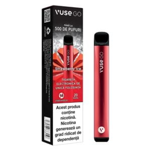 Tigara unica folosinta Vuse GO 500 – Strawberry Ice 20mg