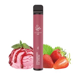 Tigara unica folosinta ELFBAR 600 PUFF – Strawberry Ice Cream 20mg