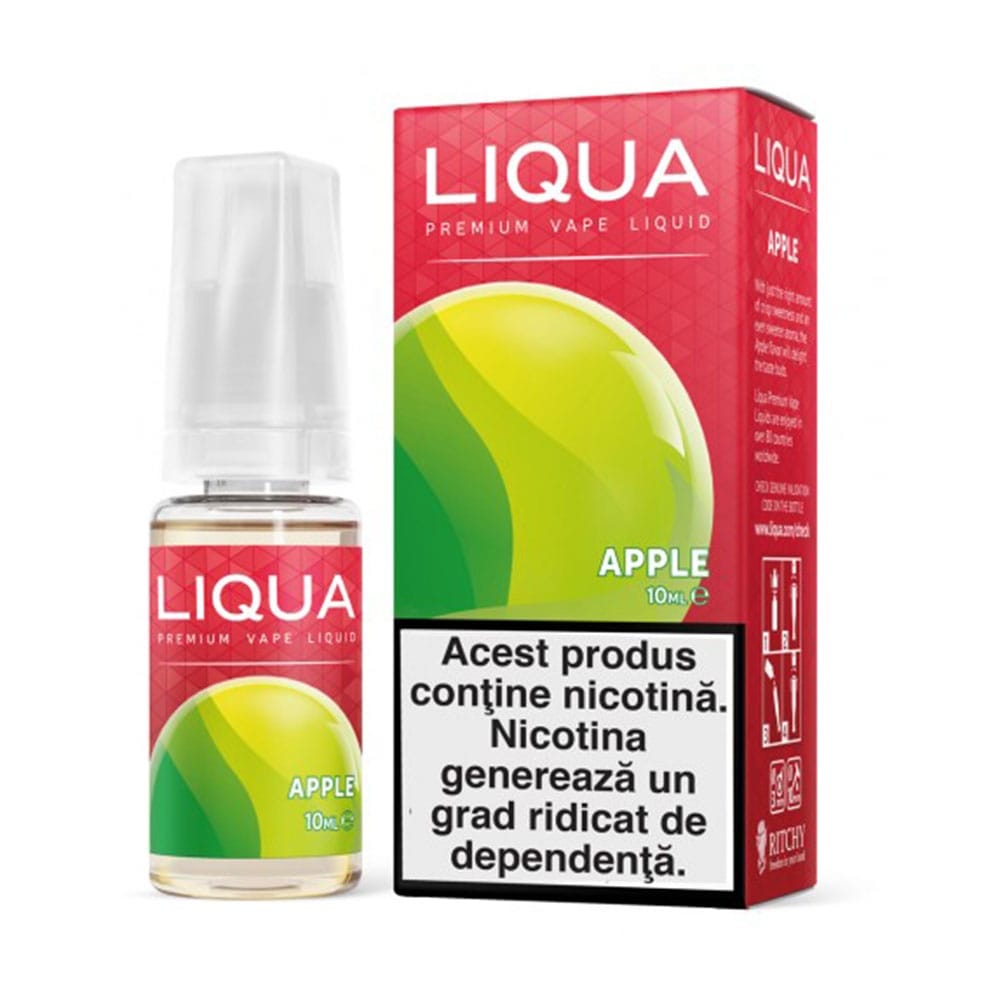 Lichid cu nicotina LIQUA Elements – Apple – 10ml – 6mg