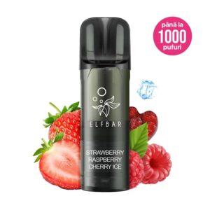ELFA PRO POD V2 - Strawberry Raspberry Cherry Ice - 1000 Puff [1 Bucata]