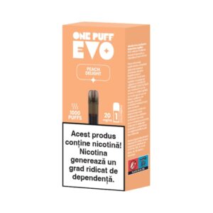 Capsula OnePuff EVO - PEACH DELIGHT 20 MG/ML 1000 Puff