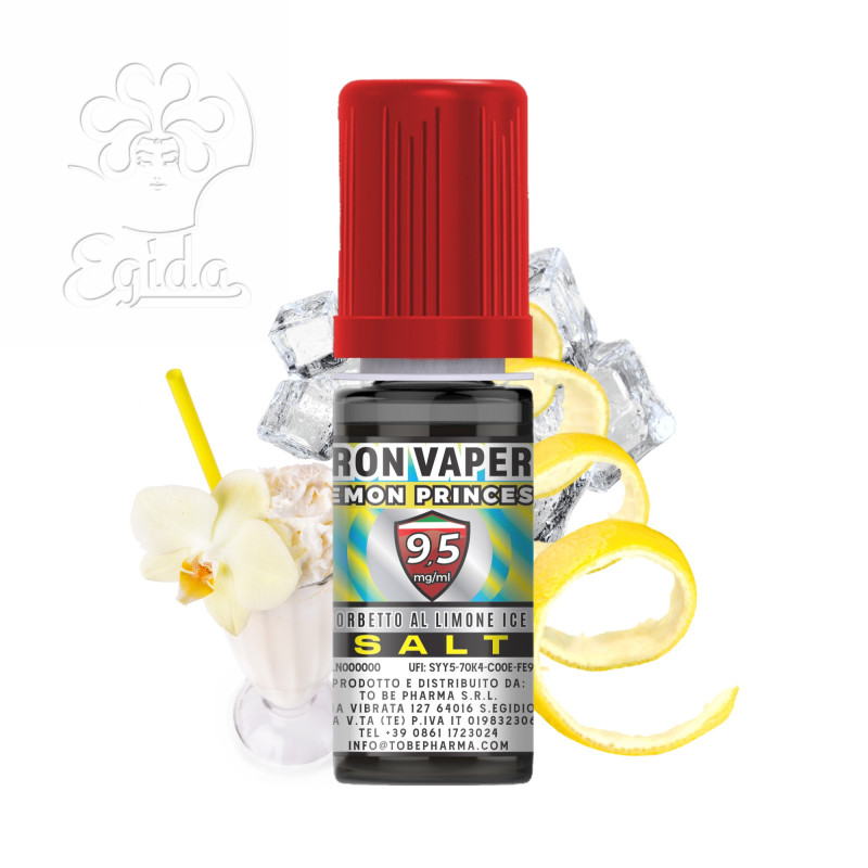 1128515000014 Lichid SALT TOB 10ml – Iron Vaper Lemon Princess 9.5mg